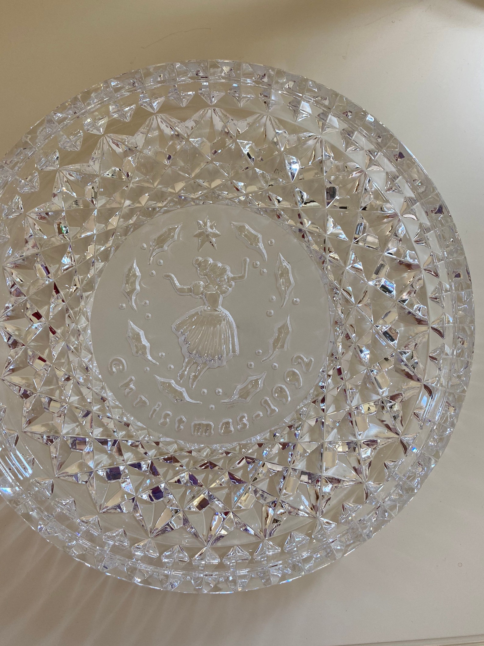 Vintage Waterford Crystal Collectible Plate Christmas 1992 Etsy