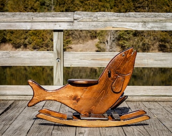 Solid Wood Rocking Fish