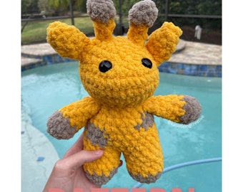 Small + Low-Sew Giraffe Crochet Pattern | Quick Giraffe Crochet Pattern
