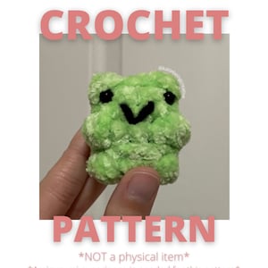 Mini No-Sew Frog Crochet Pattern (keychain)