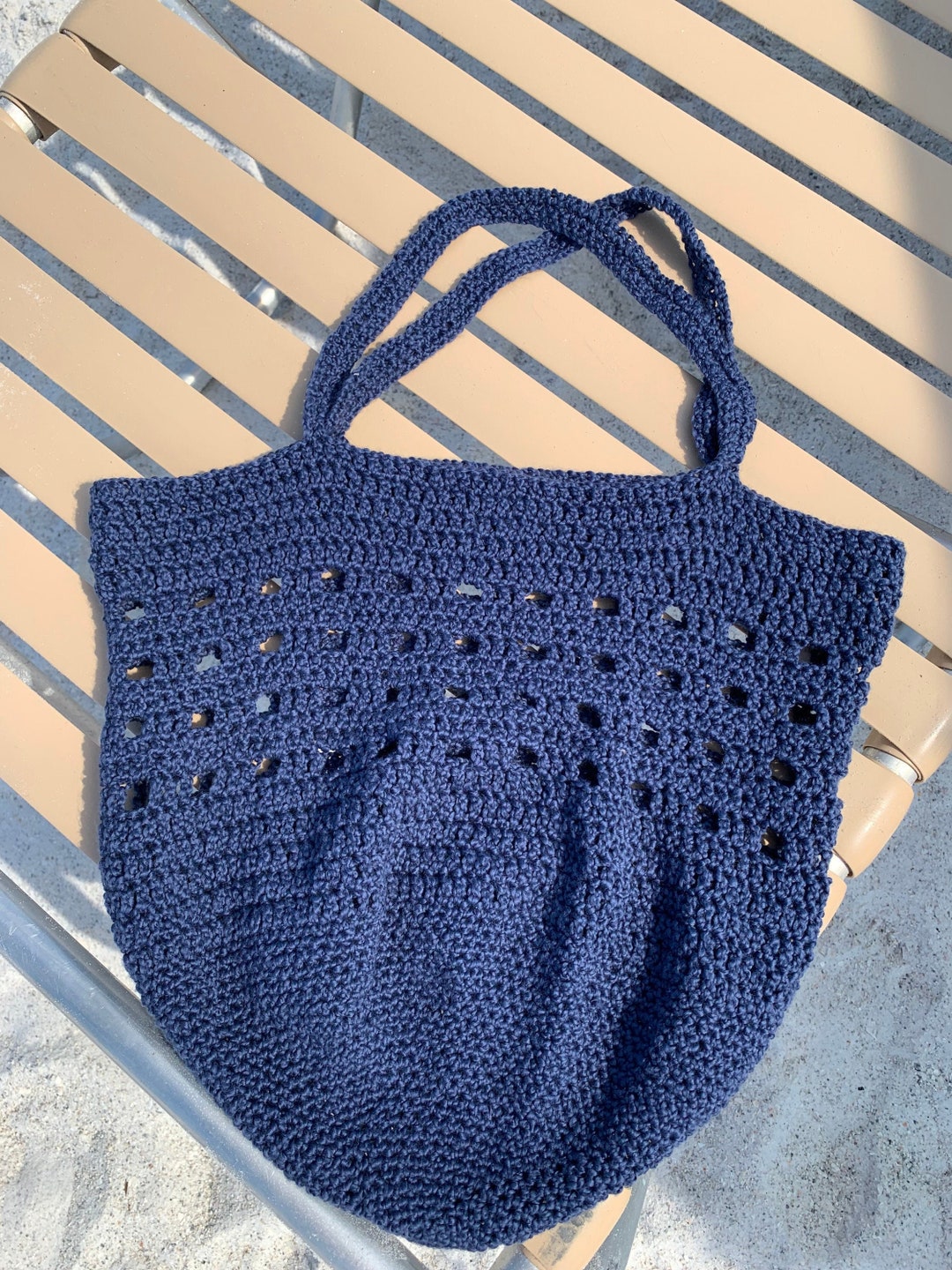 Summertime Reusable Crochet Bag crochet Pattern Reusable Grocery Bag