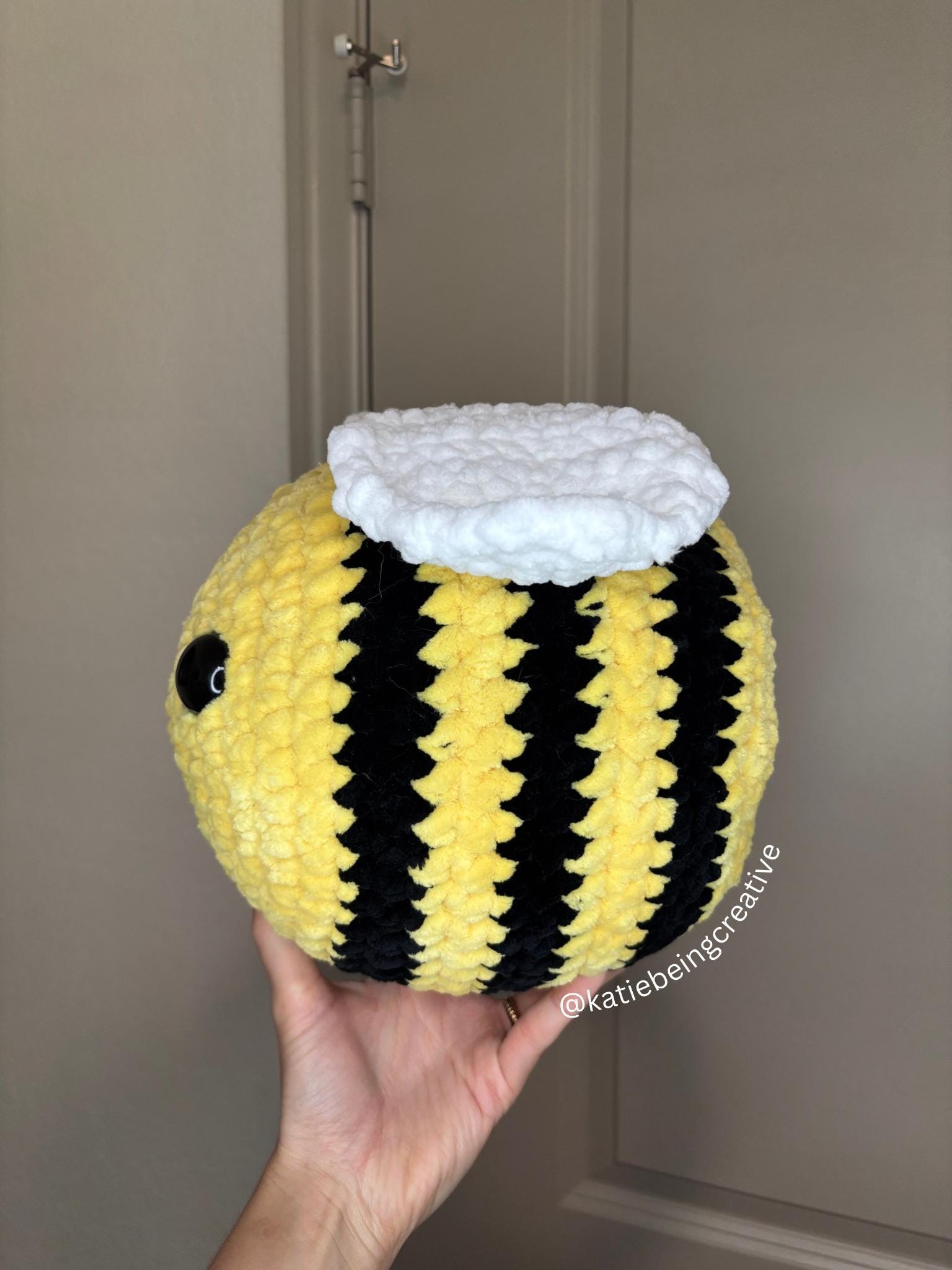 No-sew Jumbo Bee Crochet Pattern - Etsy