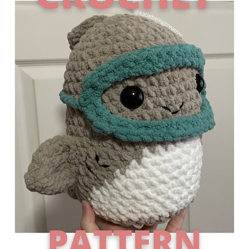 Shark Plushie With Goggles Crochet Pattern inspired by Gordon Etsy