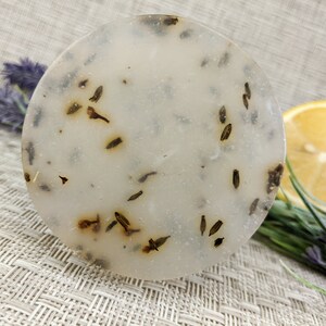 Lemon Lavender Glycerin Soap, Handmade Bar Soap, Lavender Buds, Exfoliating Bar Soap, Moisturizing Soap, Hand Soap, Valentines, Aromatherapy