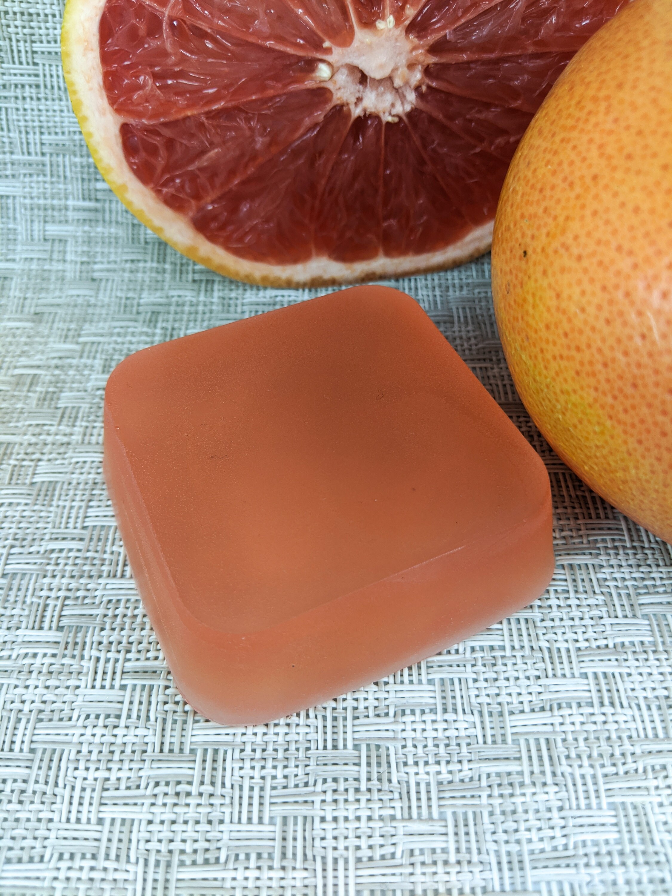 Pink Grapefruit Bar Soap Round Bar Soap Handmade Soap Honey Etsy Polska