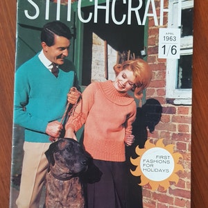 Vintage Knitting Pattern Ladies & Mens Jumper Pullover DIGITAL PDF Knitting Pattern 1963