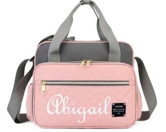 Embroidered Personalized Baby Diaper Bag