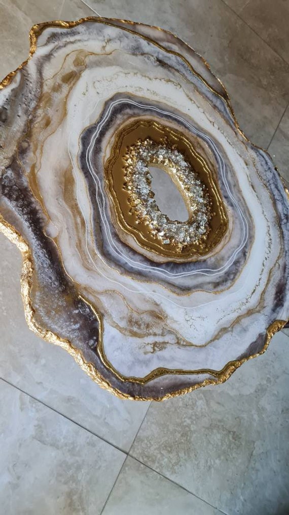 Small white on sale resin table