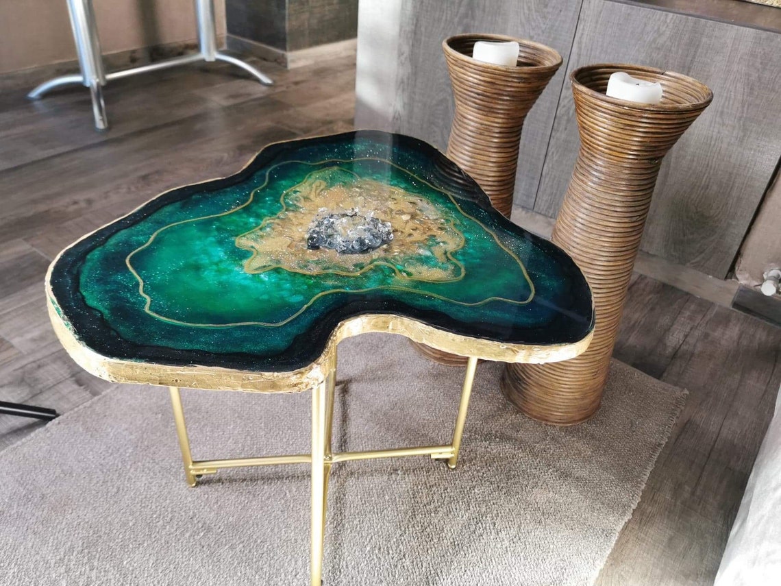 The 7 Best Epoxy Resin Coffee Table Top Reviews In 2021 4 Epoxy Resin Coffee Table with Unique Furniture Design