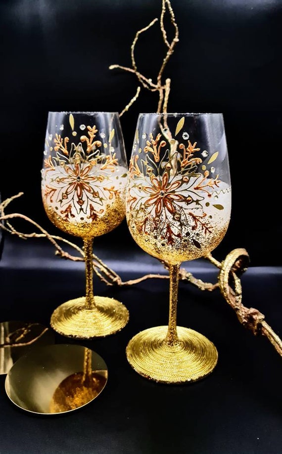 White Wine Crystal Glasses - Set of 2