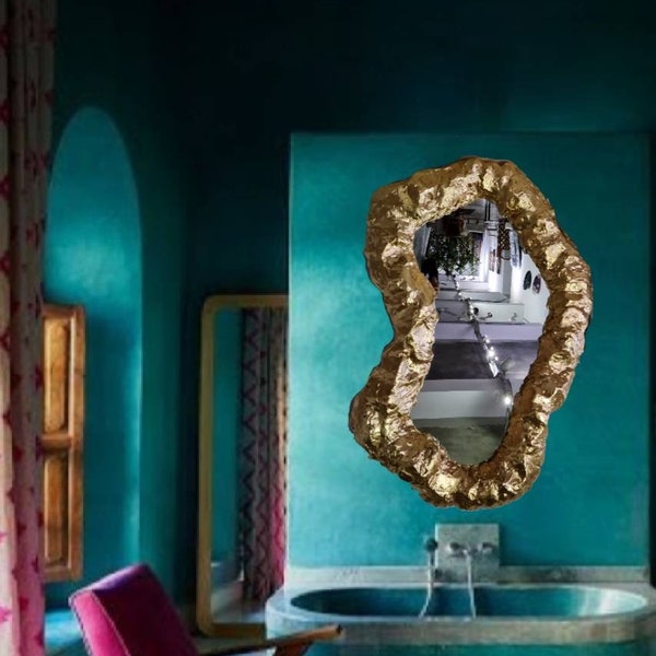 Large Gold Mirror Etsy