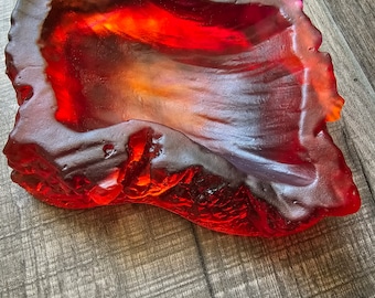 Cenicero de resina hecho a mano, regalo para papá aficionado a los puros.