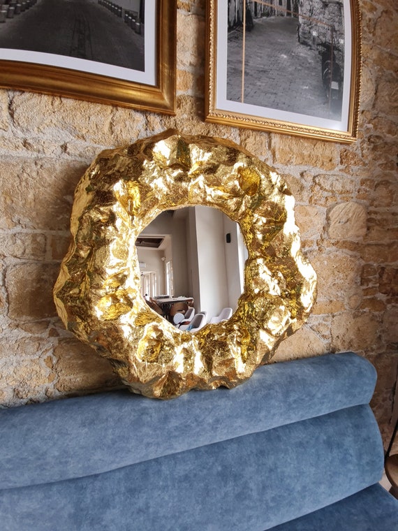 値下げ↓装飾的なゴールドフレームの壁掛け鏡