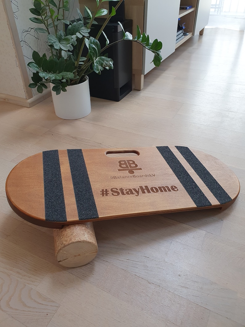 Wooden Balance Board from Baltic Birch Plywood handcrafted Etsy