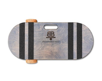 Wooden Balance Board from Baltic Birch Plywood handcrafted /cork roller / trainer / personalised gift / surf / snowboarding/