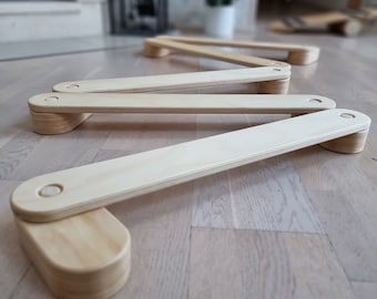 Balance Beam stet voor kinderen | FedEx levering | Gynamstische straal | Weinig gymnast | Handgemaakt houtwerk