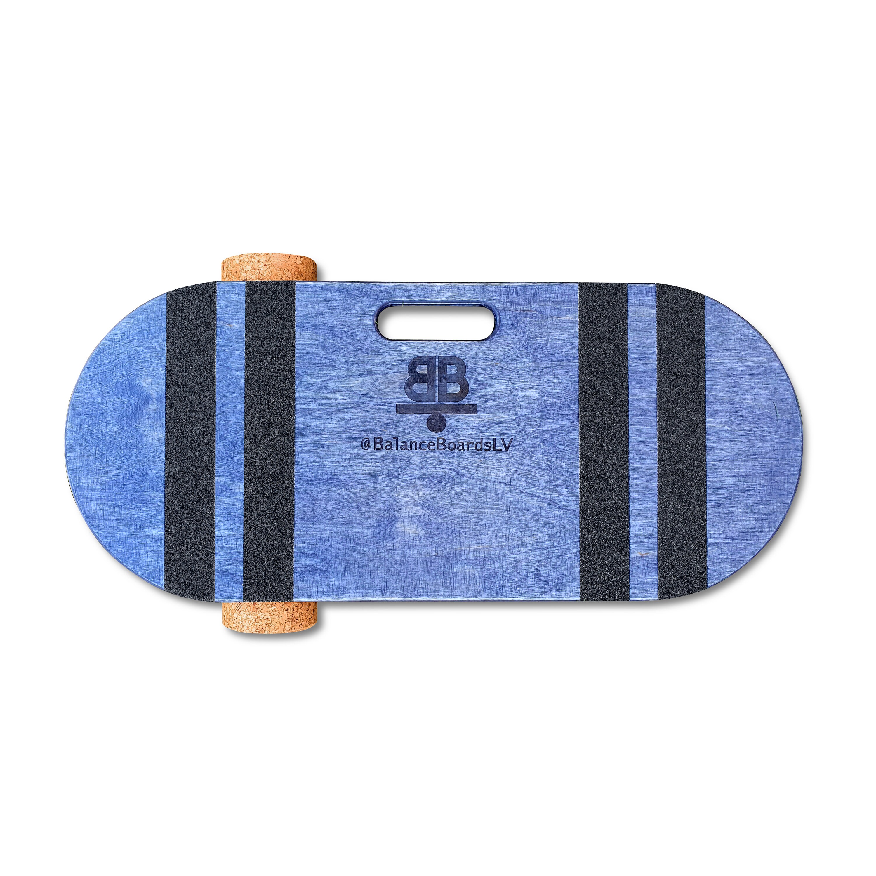 Wooden handmade Balance Board with cork roller
