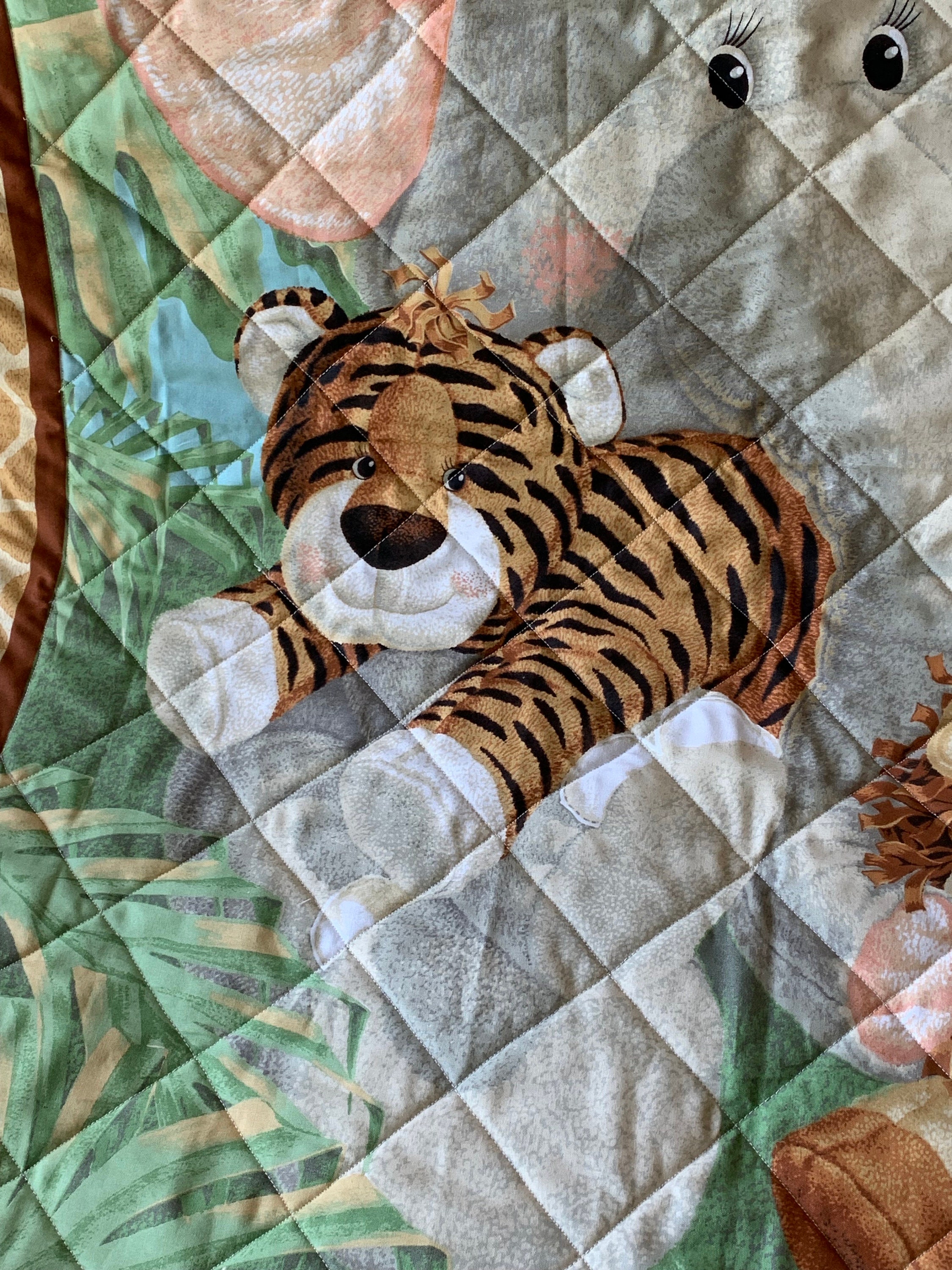 Jungle Animals Baby Quilt - Etsy