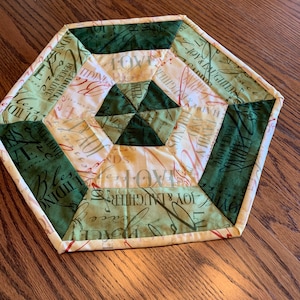 Quilted Small Christmas table topper