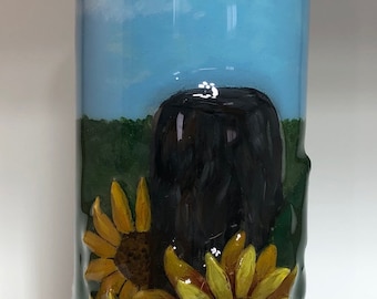 Sunflower Farm 3D Tumbler | 20 Oz Skinny Tumbler | Sunflowers | Sunflower Lovers Gift | Gift for Her | Mother's Day Gift