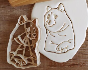 10 Pcs set Mini Shiba Inu cookie Cutters Plastic 3D Cartoon Biscuit Mold Cookie mold