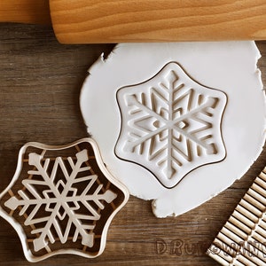 Fiocco di neve neve inverno natale stella santa tagliabiscotti pasta fondente pasta biscotto