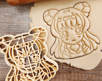 Manga Bad Girl Game Chibi Anime Character Animation Cartoon Handsome Fable Story Tale Cookie Cutter Pastry Fondant Dough Biscuit