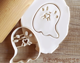 Galletas con forma de fantasmas de Halloween, molde para fondant, masa para pasteles
