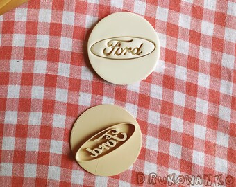 Ford Car Symbol Stamp Embosser Cookie Cutter Pastry Fondant Dough Biscuit
