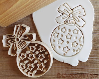 Bauble Ball Tree Christmas Cookie Cutter Pastry Fondant Dough Biscuit