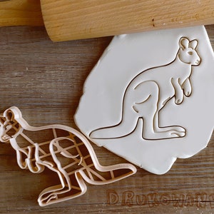 Canguro Australia África mascota animal cortador de galletas pastelería fondant masa galleta