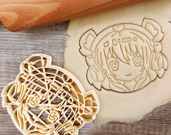 Manga Gamer Girl Game Gaming Chibi Anime Character Animation Cartoon Handsome  Fable Story Tale Cookie Cutter Pastry Fondant Dough Biscuit
