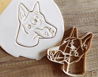 Doberman Dogs Cookie Cutter Pastry Fondant Dough Biscuit