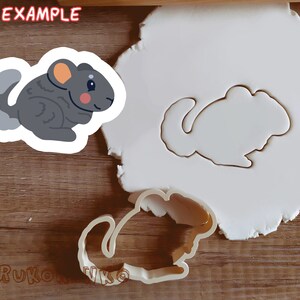 Dulce Chinchilla Chinchillas Cortador de Galletas Pastelería Fondant Masa Galleta