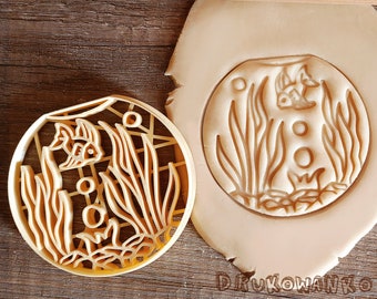 Aquarium Goldfish Pet Animal Glass Family Decoration Fishbowl Fish Tank Home Village Nature Sweet Cookie Cutter Pastry Fondant Dough Biscuit