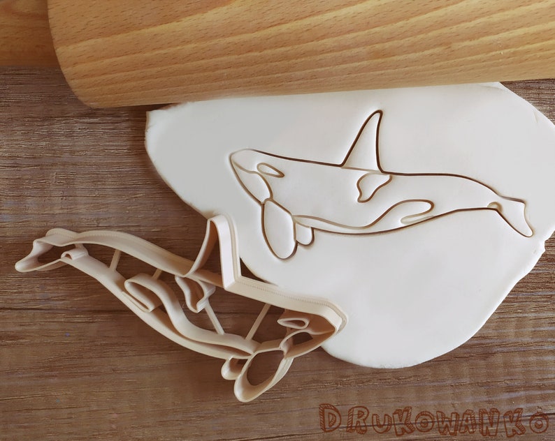 Killer Whale Sea Water Cookie Cutter Pastry Fondant Dough Biscuit image 1