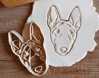 Bullterrier Bulterie Hund Cookie Cutter Gebäck Fondant Teig Keks