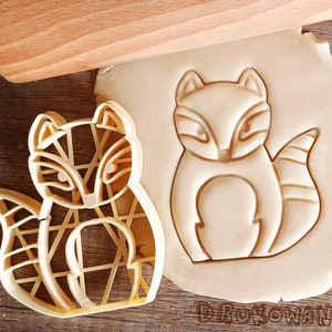 Raccoon Racoon Full Body Animation Wild Animal Sweet Comic Cartoon Forest Pet Cookie Cutter Pastry Fondant Dough Biscuit Kitchen Present
