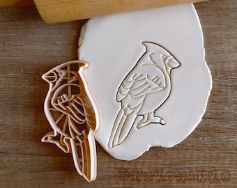 Cardinalidae Kardinal Vogel Kardinäle Rot Spreizen Flügel Cookie Cutter Gebäck Fondant Teig Keks