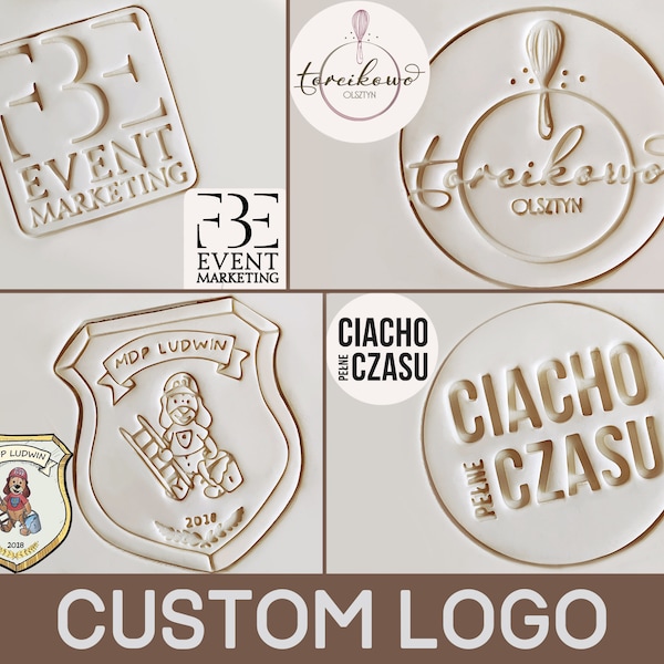 Benutzerdefinierte LOGO-ZEICHEN Geschenk personalisierter Geschäft-Ausstechform-Gebäck Fondant-Teigkeks