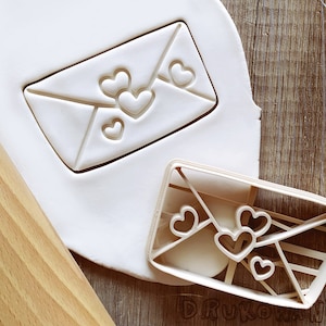 Liebesbrief Cookie Cutter Gebäck Fondant Teig Keks