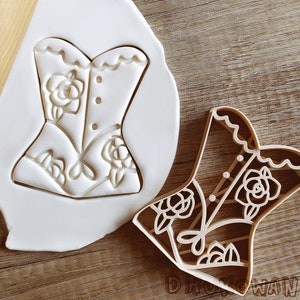 Corset Lingerie Cookie Cutter Pastry Fondant Dough Biscuit