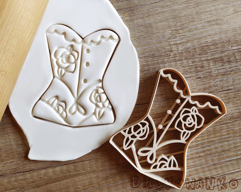 Corset Lingerie Cookie Cutter Pastry Fondant Dough Biscuit
