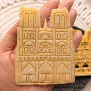 Notre-Dame de Paris Francese Nostra Signora di Parigi Simbolo cattolico Monumento Tagliabiscotti Pasticceria Fondente Pasta Biscotto