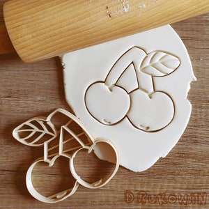 Cherry Cherries Berry Juicy Fresh Sweet Food Fruit Cookie Cutter Pastry Fondant Dough Biscuit