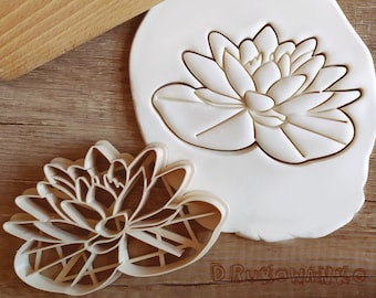 Lotus Flower Water Lily Magical Cookie Cutter Pastry Fondant Dough Biscuit