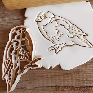 Passero Piccolo Birb Uccello Tagliabiscotti Pasticceria Fondente Pasta Biscotto