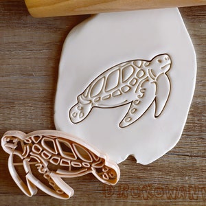 Realistic Turtle Happy Animal Sea Ocean Shell Cookie Cutter Pastry Fondant Dough Biscuit