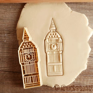Big Ben England London Great Britain Monument History Clock Queen Sweet Cookie Cutter Pastry Fondant Dough Biscuit