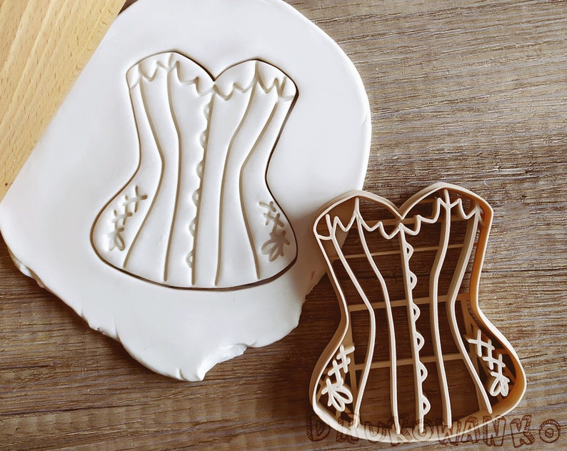 Corset Lingerie Cookie Cutter Pastry Fondant Dough Biscuit